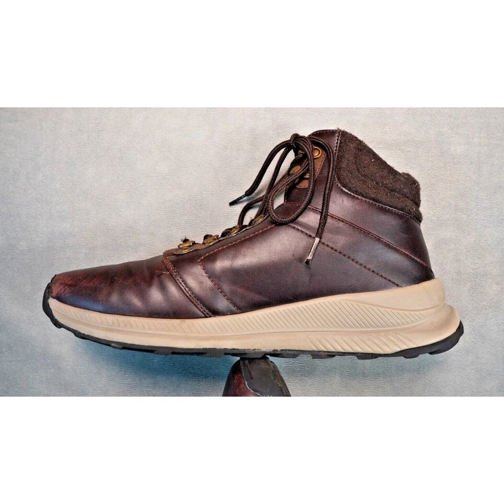 KHOMBU 1323899‎ NICK BROWN FAUX LEATHER HIKING ANKLE MENS 11M BOOTS